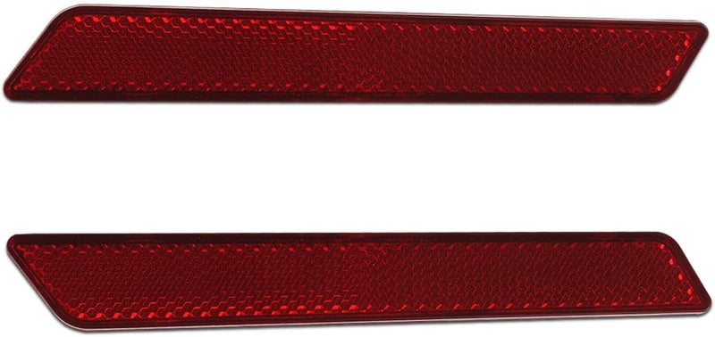 SWESGI Saddlebag Reflector Inserts for Harley Saddle Bag Latch Cover for Touring Street Electra Road Glide 2014-2024 (Red Reflectors) - Image 1
